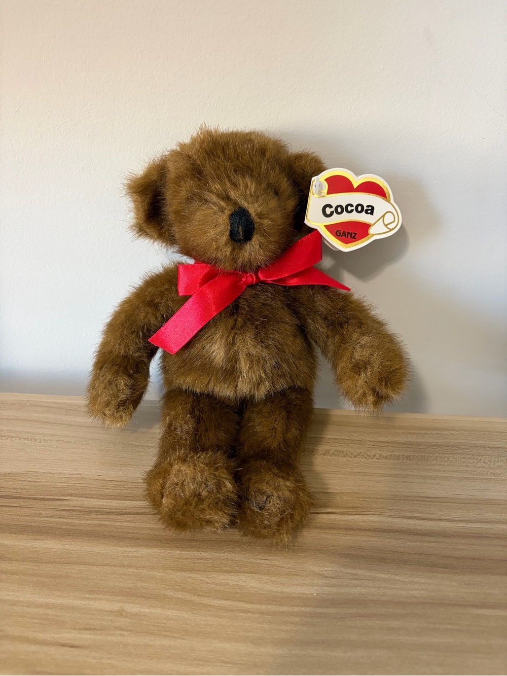 Vintage Ganz Cocoa 1995 Teddy Bear Plush Stuffed Animal New With Tags 12in Heigh